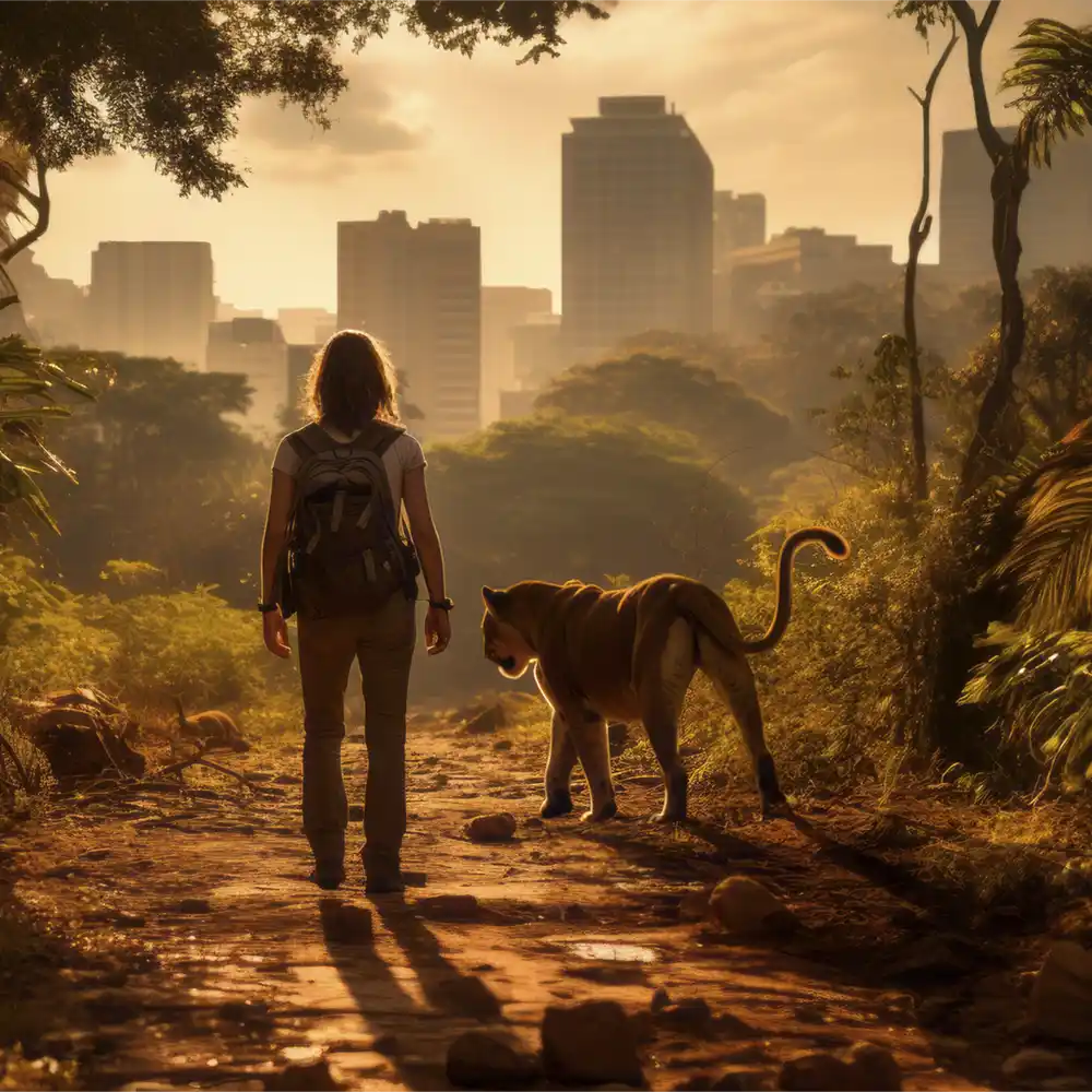 Agence de communication Com' la lionne illustration "follow the lioness out of the jungle" Agence de communication Com' la lionne illustration "follow the lioness out of the jungle"