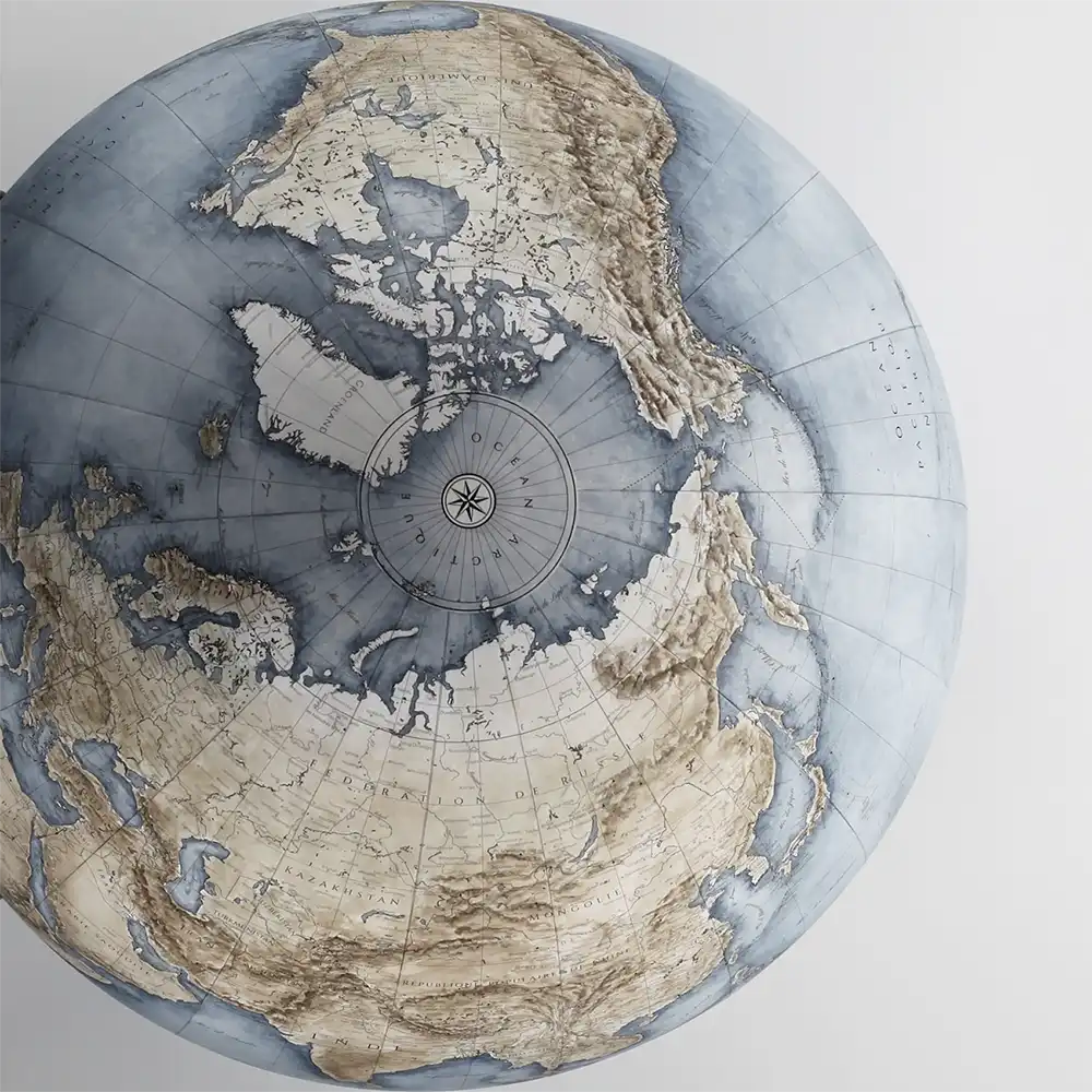 Agence de communication Com' la lionne illustration page service formation (world globe)